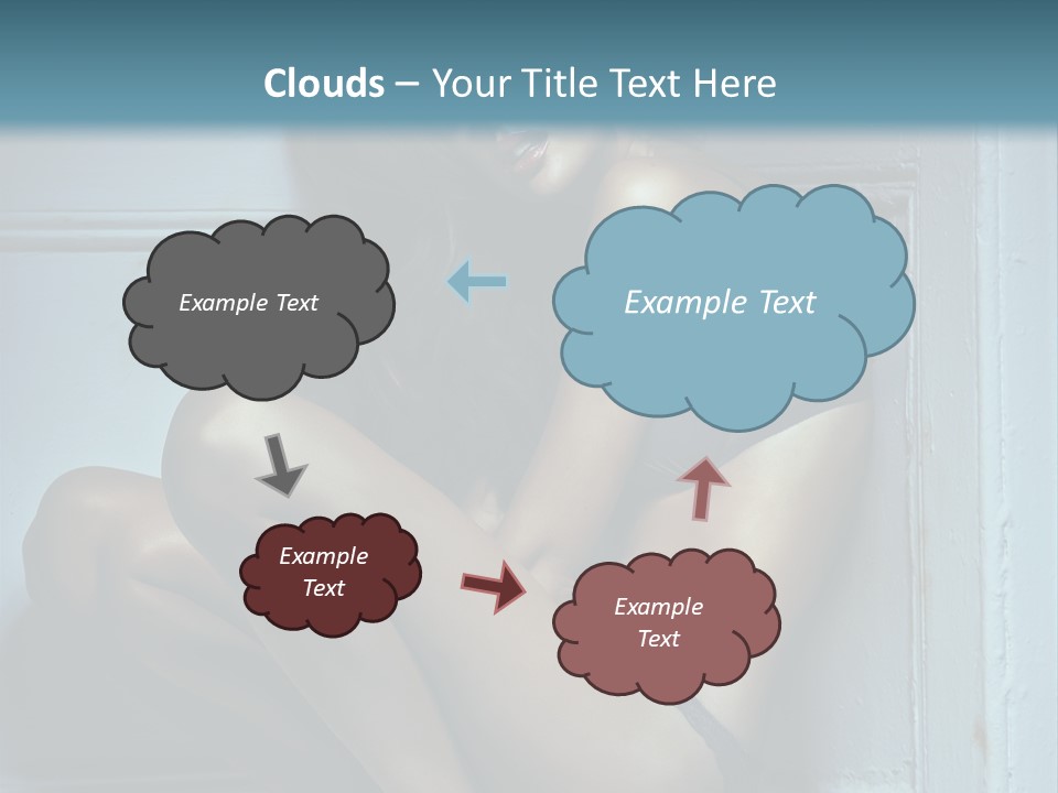 Female Attractive Hairstyle PowerPoint Template