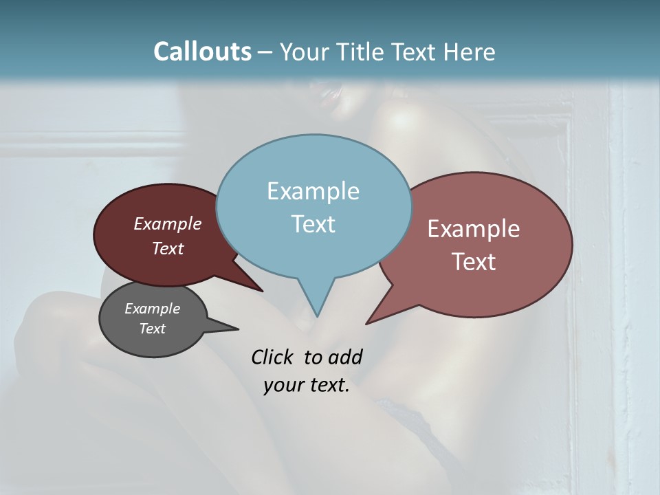 Female Attractive Hairstyle PowerPoint Template