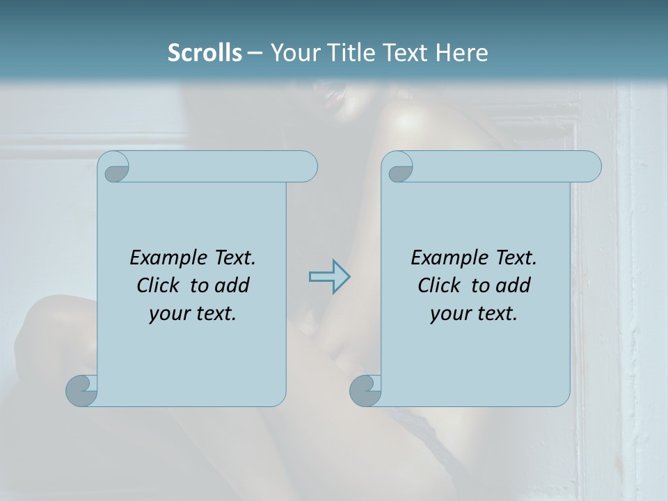 Female Attractive Hairstyle PowerPoint Template