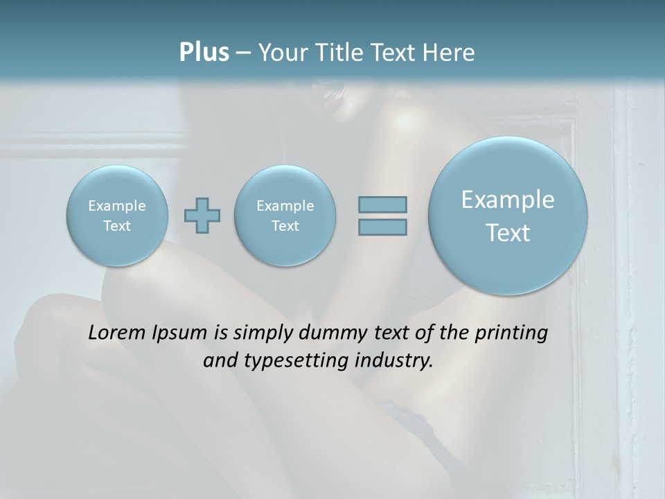 Female Attractive Hairstyle PowerPoint Template