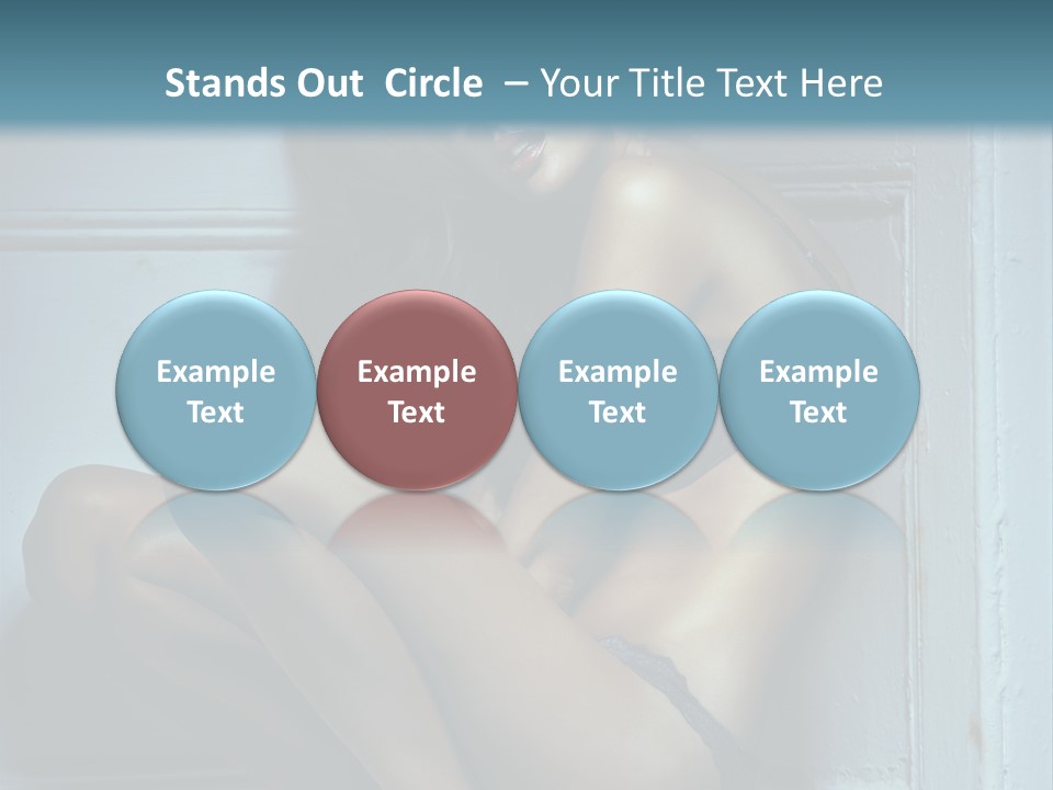 Female Attractive Hairstyle PowerPoint Template