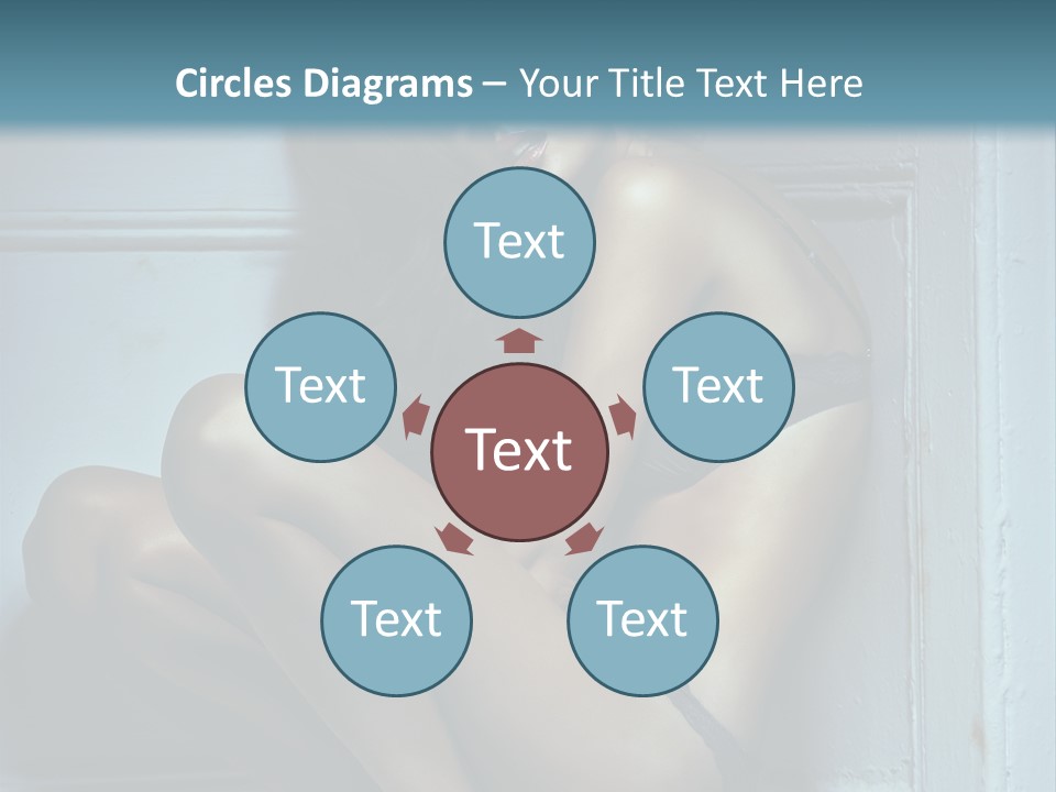 Female Attractive Hairstyle PowerPoint Template