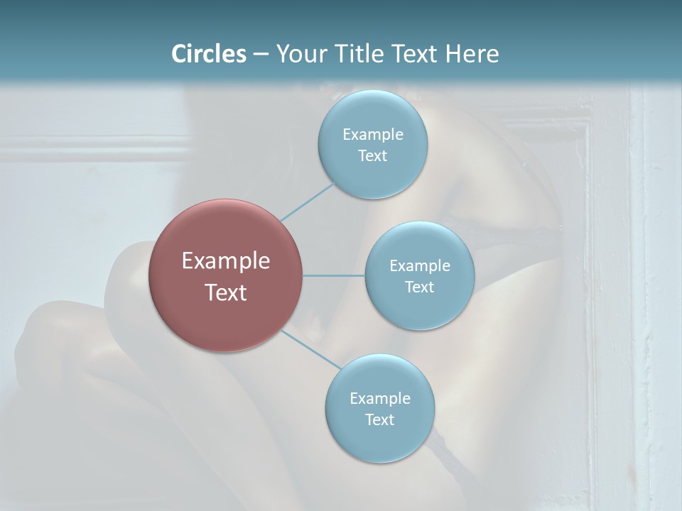 Female Attractive Hairstyle PowerPoint Template