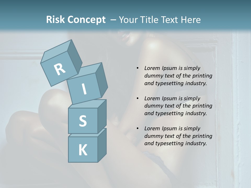 Female Attractive Hairstyle PowerPoint Template