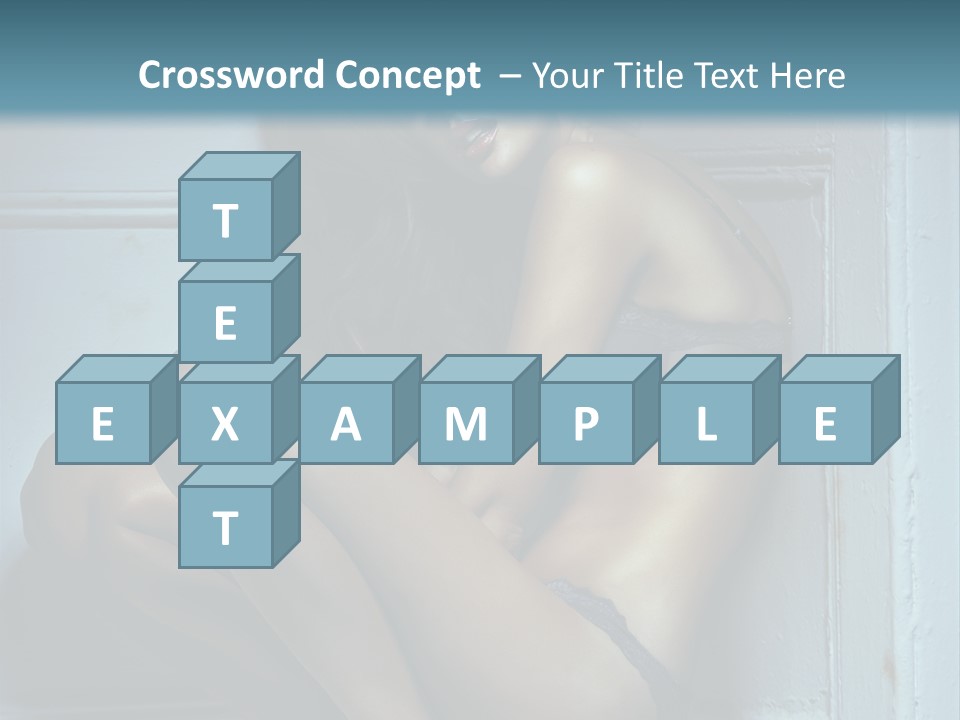 Female Attractive Hairstyle PowerPoint Template