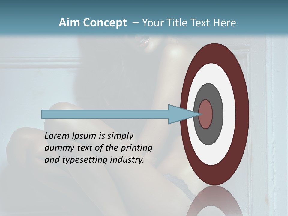 Female Attractive Hairstyle PowerPoint Template