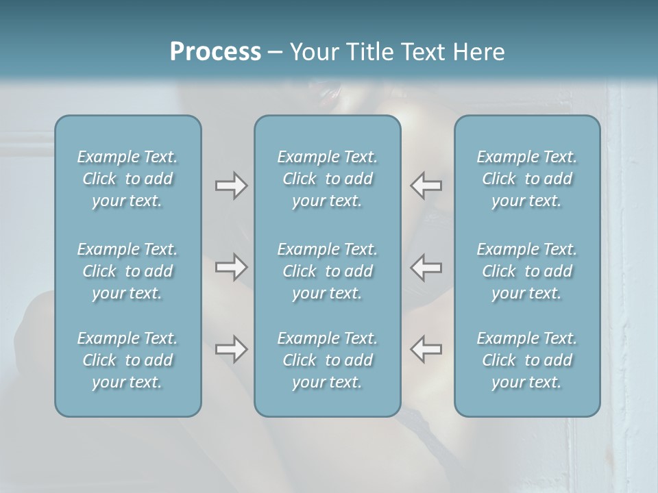 Female Attractive Hairstyle PowerPoint Template