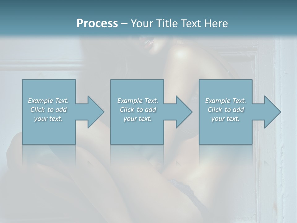 Female Attractive Hairstyle PowerPoint Template