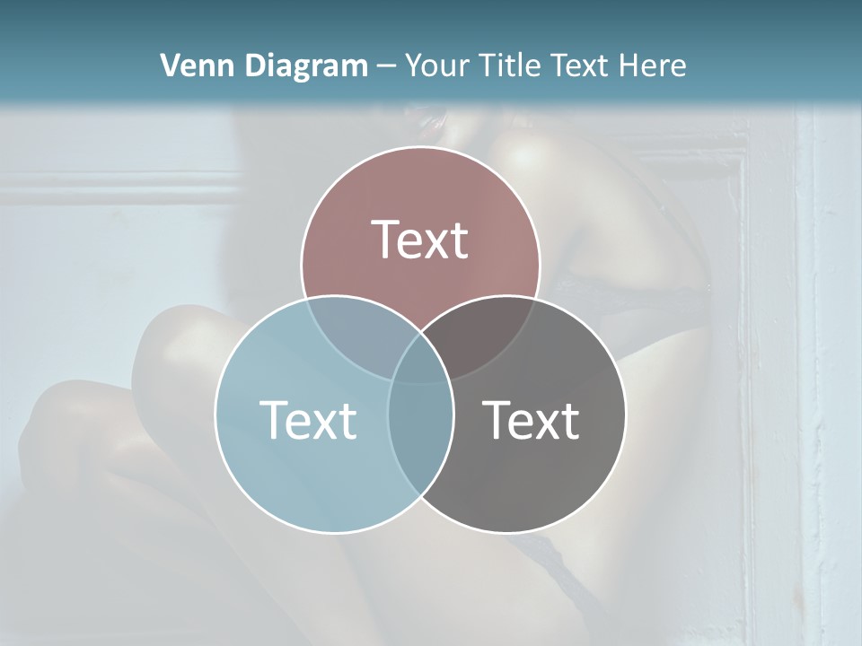 Female Attractive Hairstyle PowerPoint Template