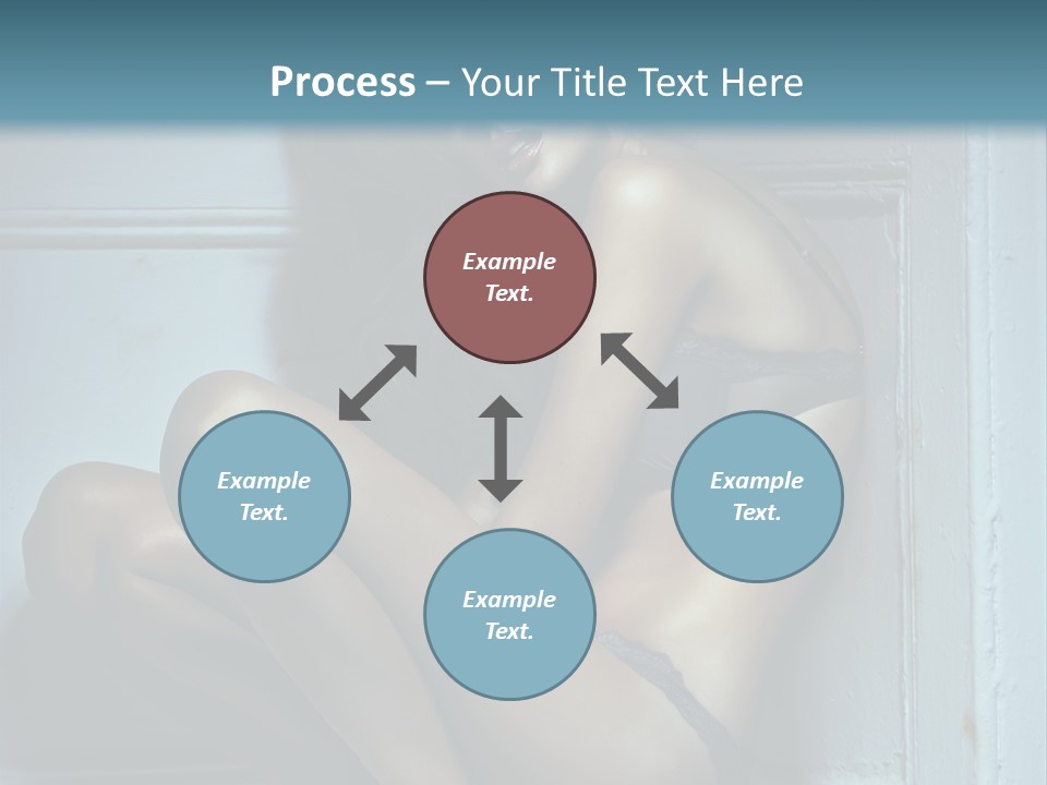 Female Attractive Hairstyle PowerPoint Template