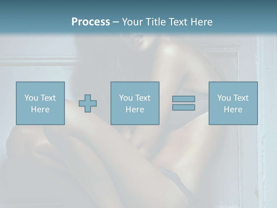 Female Attractive Hairstyle PowerPoint Template