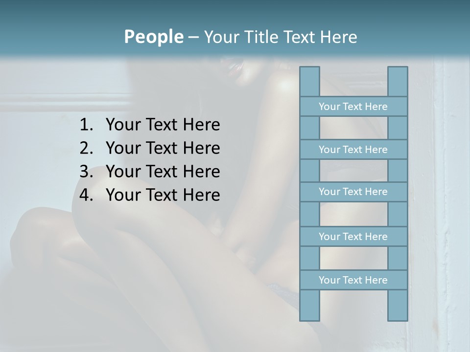 Female Attractive Hairstyle PowerPoint Template
