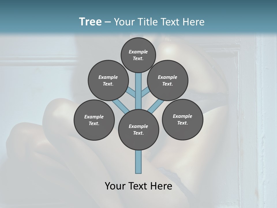 Female Attractive Hairstyle PowerPoint Template