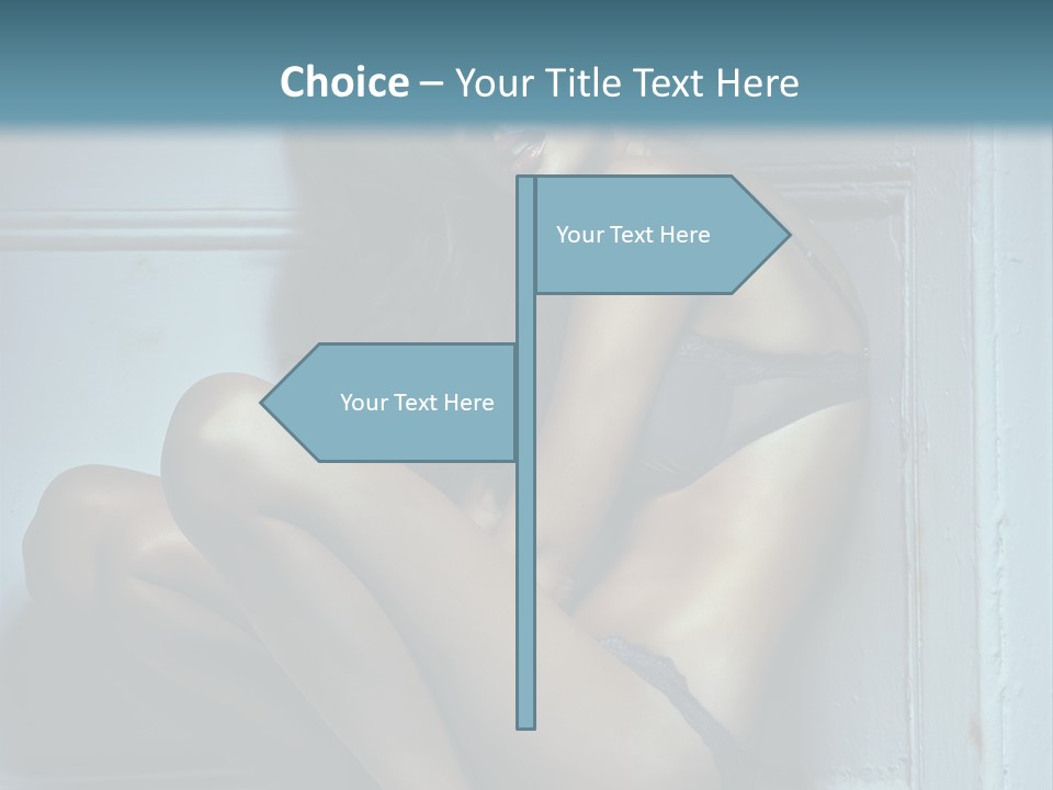 Female Attractive Hairstyle PowerPoint Template
