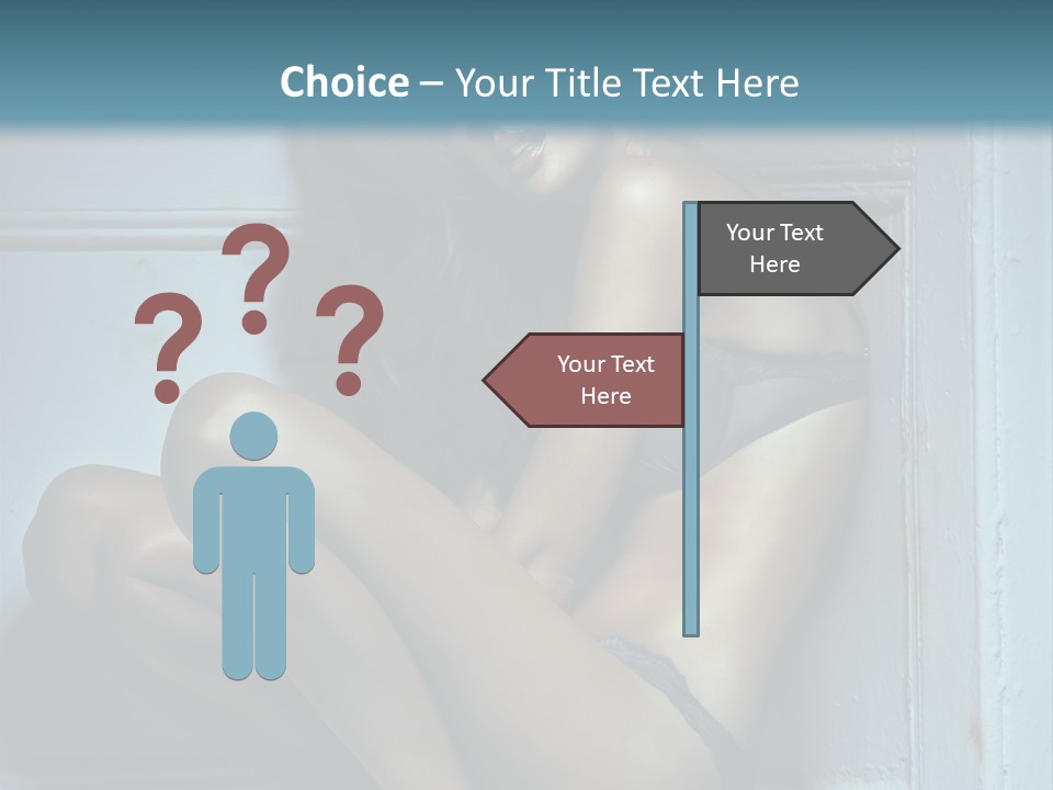 Female Attractive Hairstyle PowerPoint Template