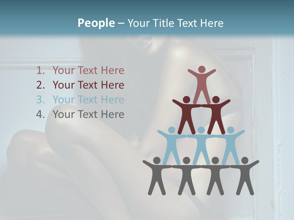 Female Attractive Hairstyle PowerPoint Template