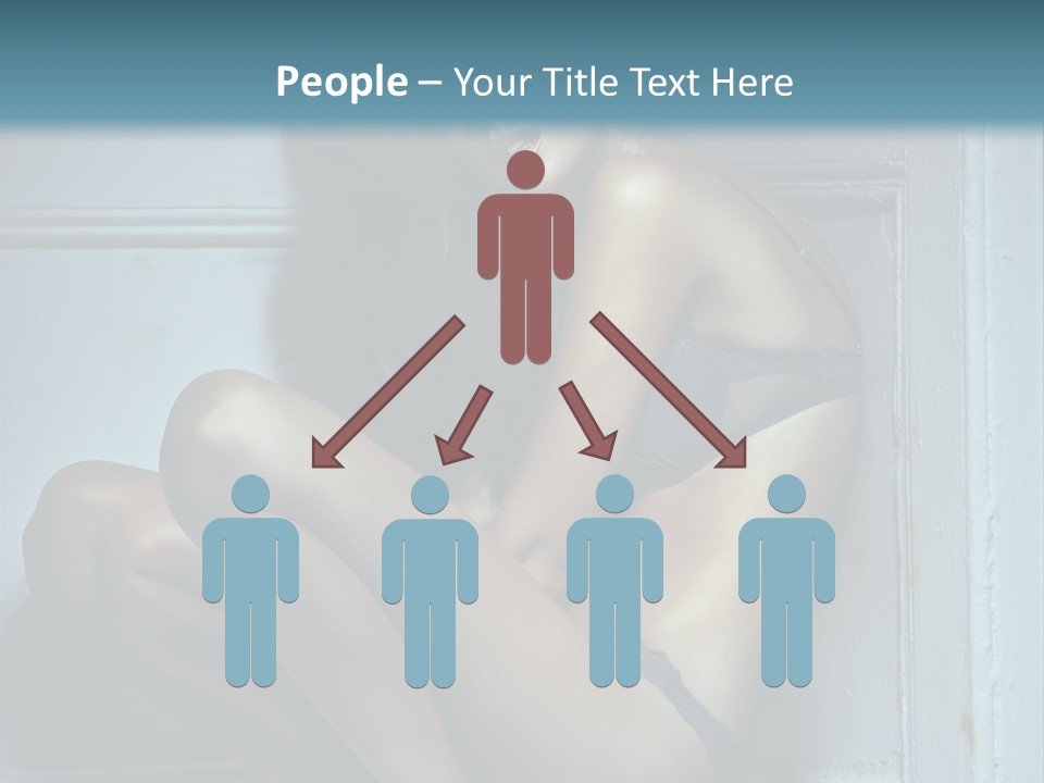 Female Attractive Hairstyle PowerPoint Template