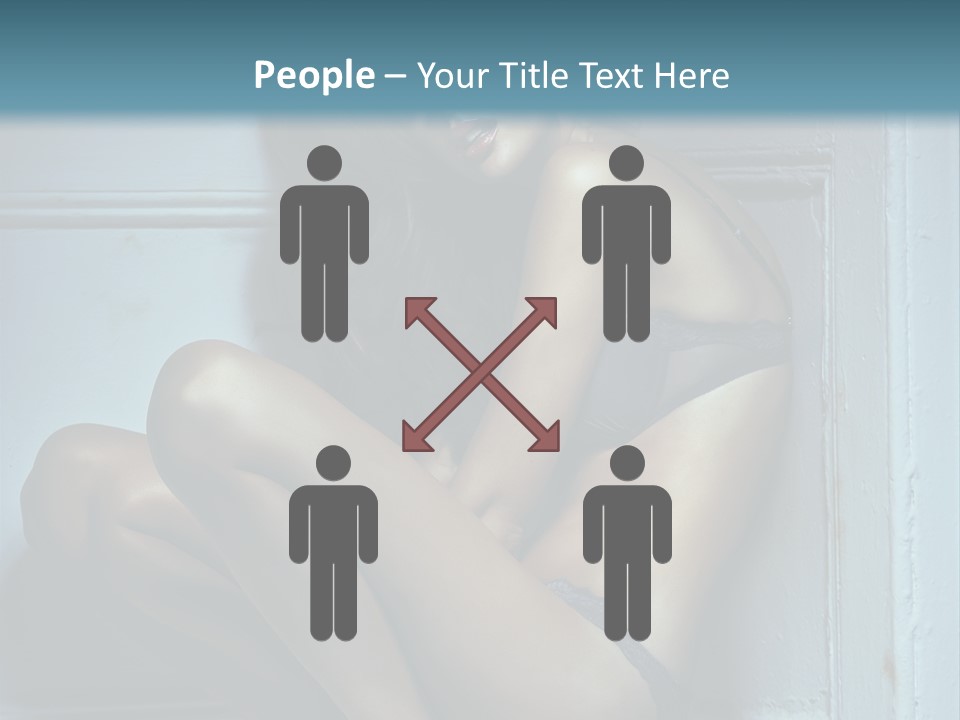 Female Attractive Hairstyle PowerPoint Template