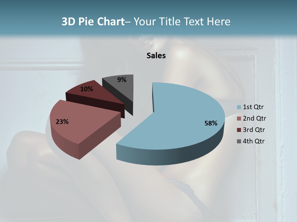 Female Attractive Hairstyle PowerPoint Template
