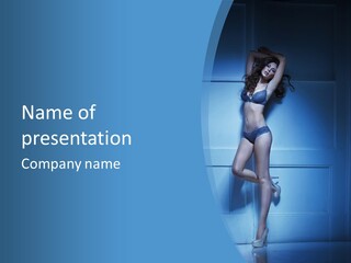 Evening Fit Underwear PowerPoint Template