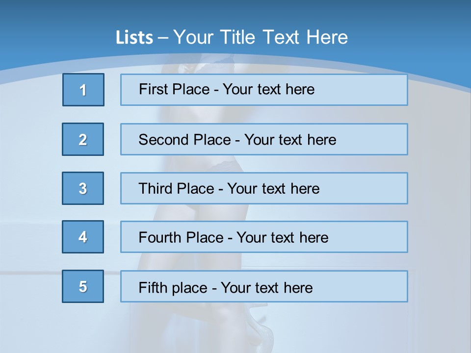 Evening Fit Underwear PowerPoint Template