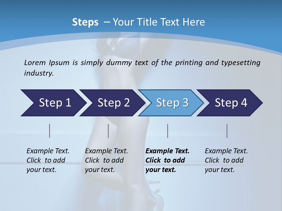 Evening Fit Underwear PowerPoint Template