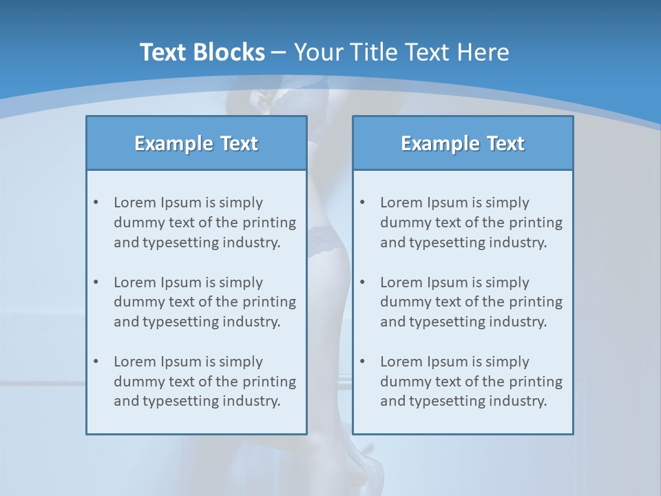 Evening Fit Underwear PowerPoint Template