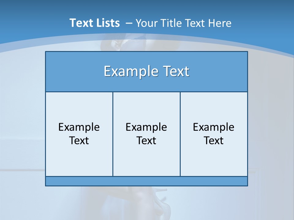 Evening Fit Underwear PowerPoint Template
