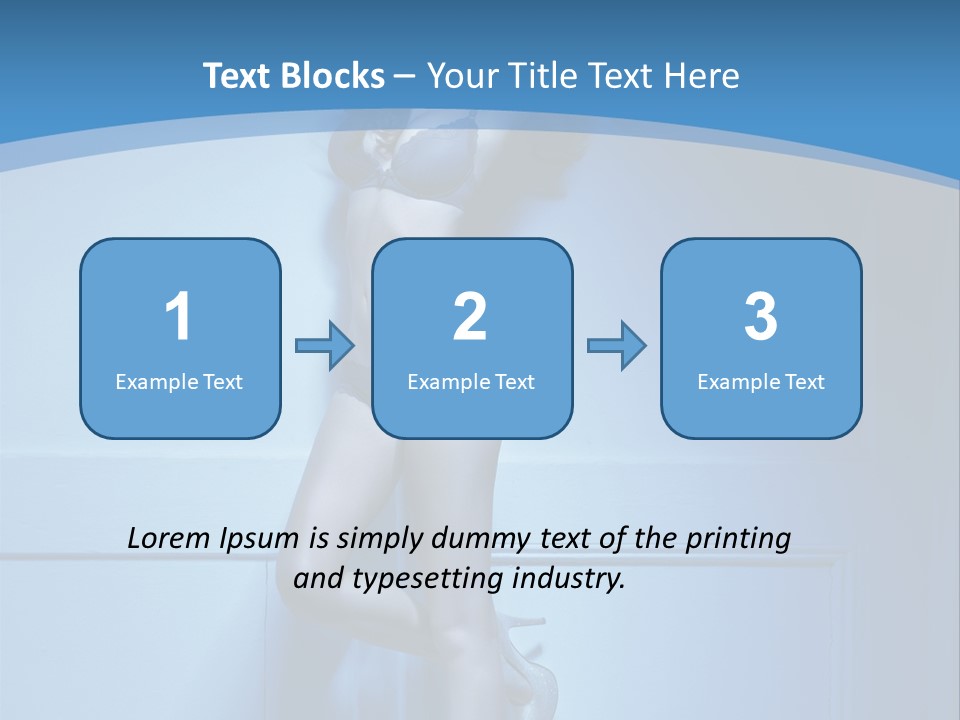 Evening Fit Underwear PowerPoint Template