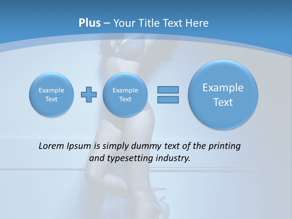Evening Fit Underwear PowerPoint Template