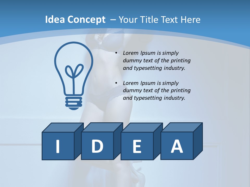 Evening Fit Underwear PowerPoint Template