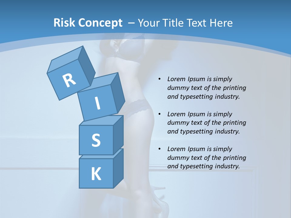 Evening Fit Underwear PowerPoint Template