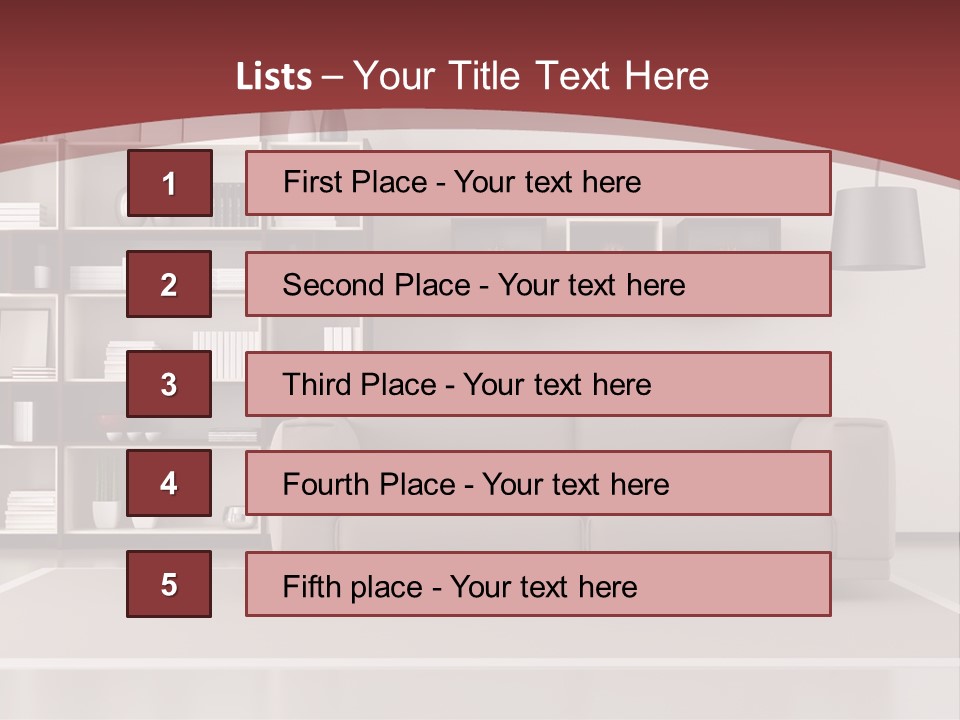 Room Brown Lifestyle PowerPoint Template