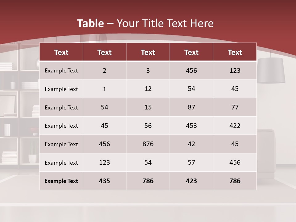Room Brown Lifestyle PowerPoint Template