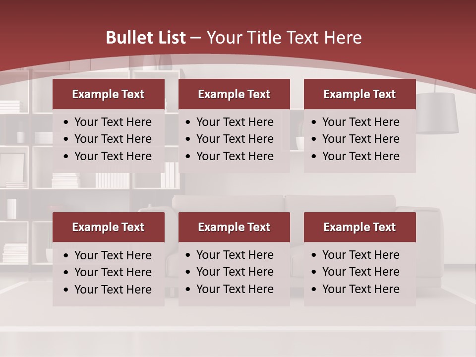 Room Brown Lifestyle PowerPoint Template