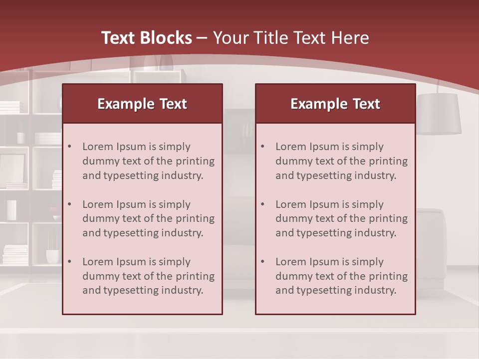 Room Brown Lifestyle PowerPoint Template