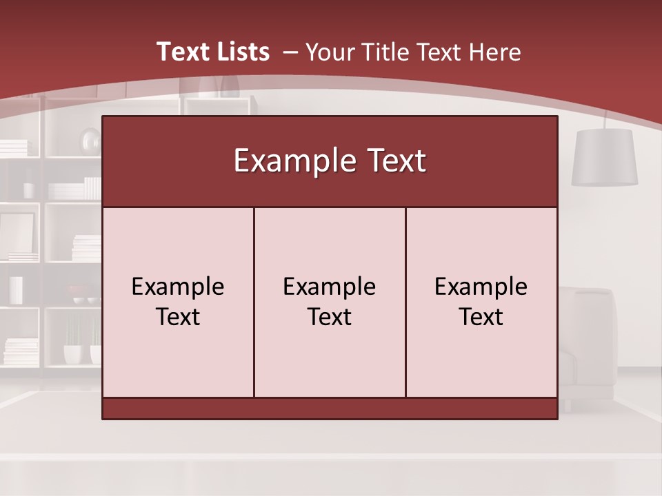 Room Brown Lifestyle PowerPoint Template