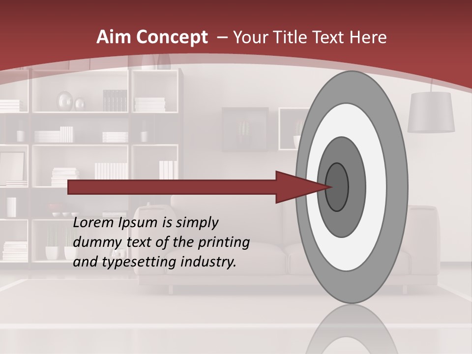 Room Brown Lifestyle PowerPoint Template