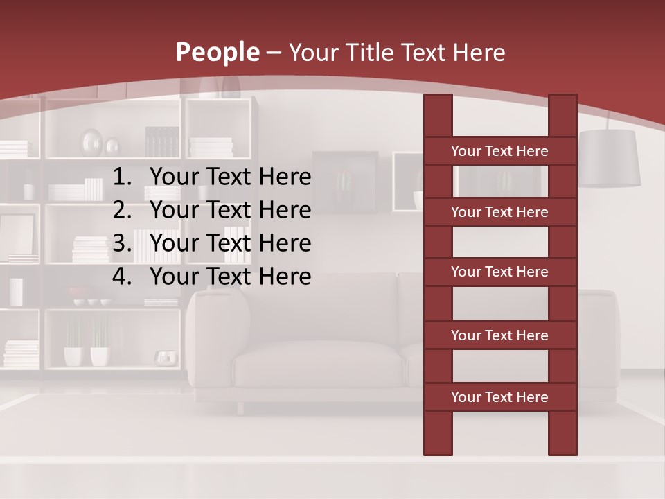 Room Brown Lifestyle PowerPoint Template