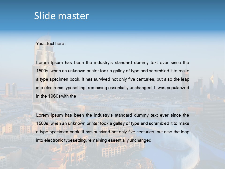 Gulf Building United PowerPoint Template