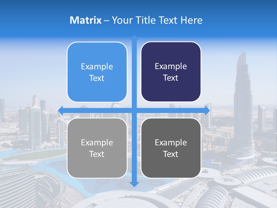 Downtown Exterior Hotel PowerPoint Template