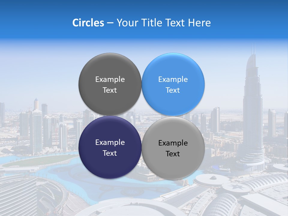 Downtown Exterior Hotel PowerPoint Template