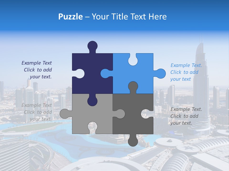 Downtown Exterior Hotel PowerPoint Template