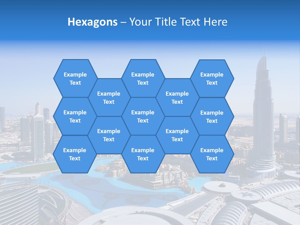 Downtown Exterior Hotel PowerPoint Template