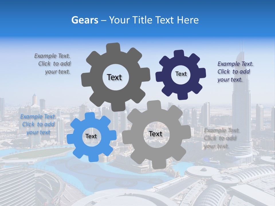 Downtown Exterior Hotel PowerPoint Template