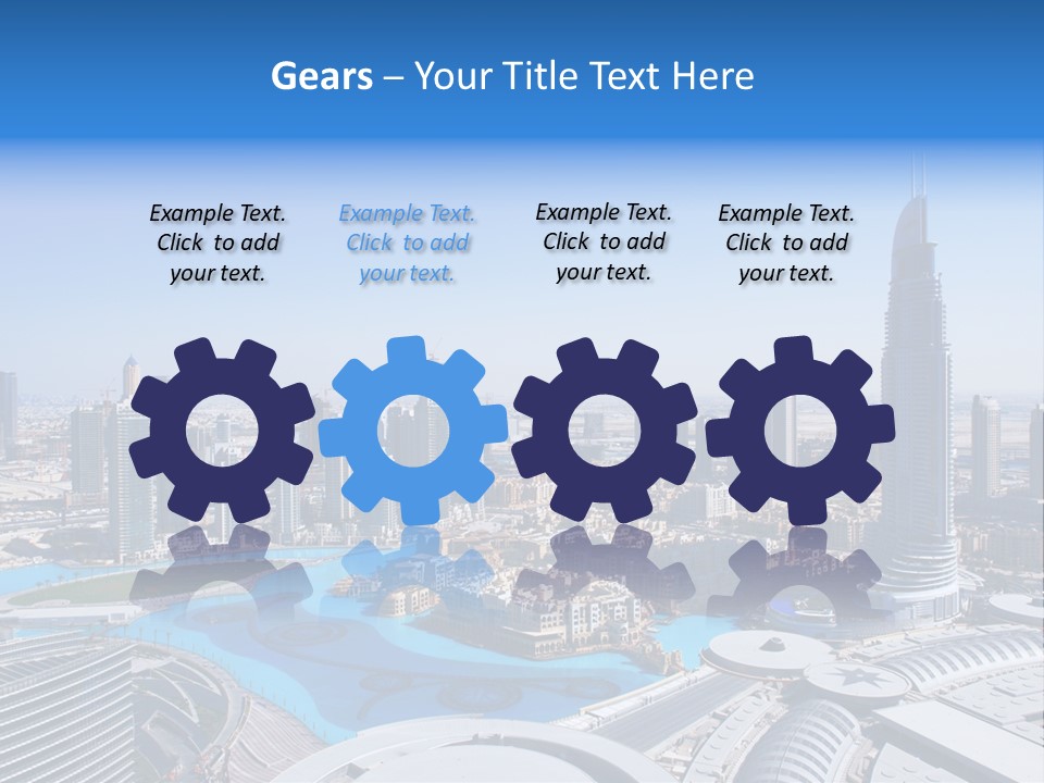 Downtown Exterior Hotel PowerPoint Template