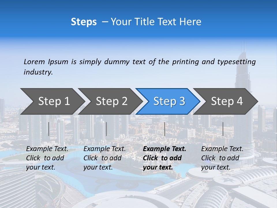 Downtown Exterior Hotel PowerPoint Template