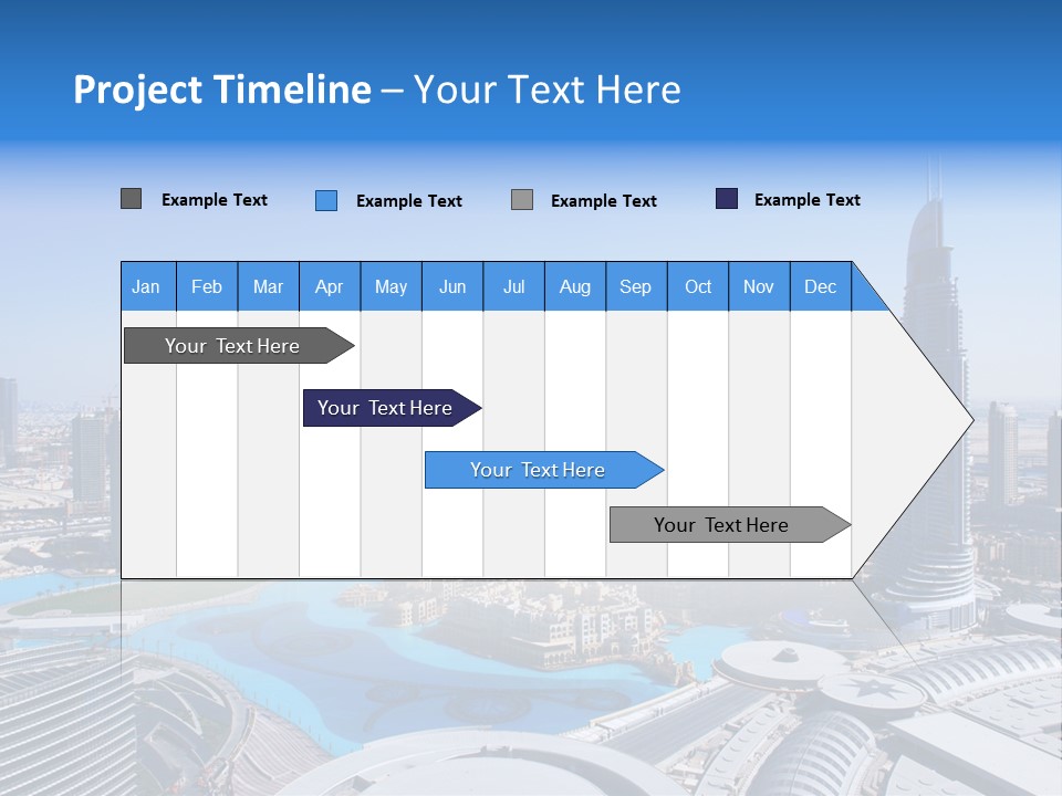 Downtown Exterior Hotel PowerPoint Template
