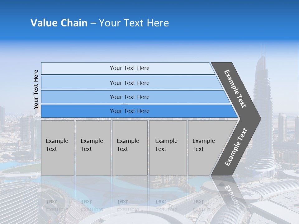 Downtown Exterior Hotel PowerPoint Template