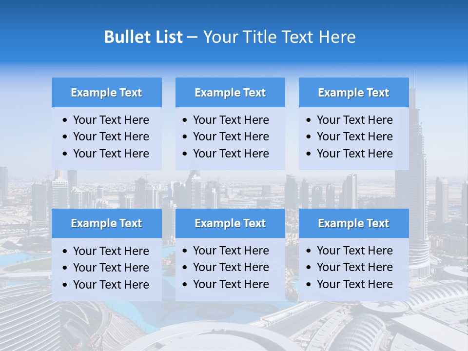 Downtown Exterior Hotel PowerPoint Template